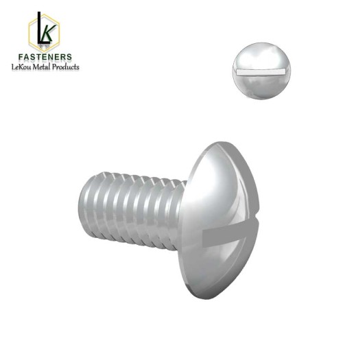 Машынны шрубавы шруб з ферменай галоўкай з прарэзам - нержавеючая сталь