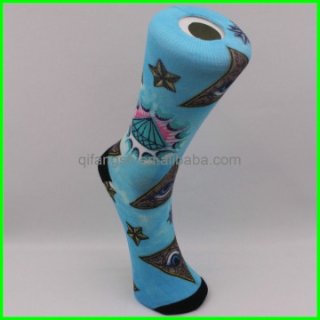 360 degree custom seamless digital print socks