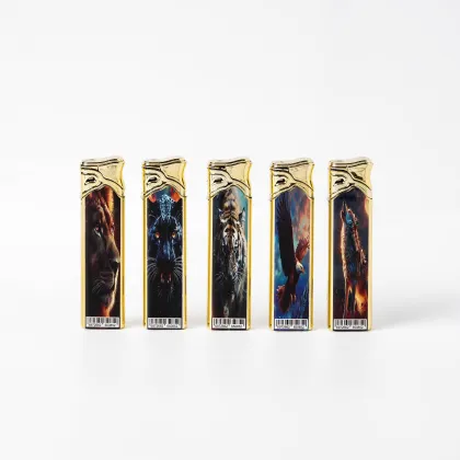 Beast Animal Print Gold-Edged Lighter