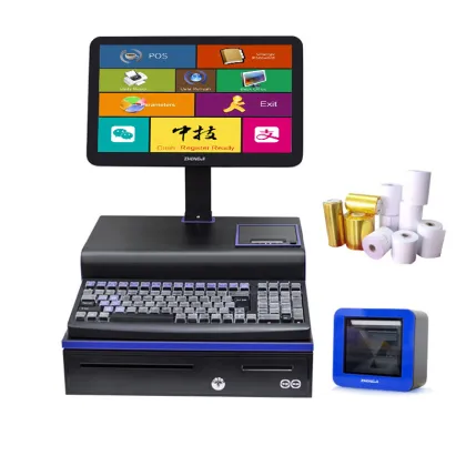 Supermarket POS Terminal - Capacitive Touch Screen Cashier Machine for Sale