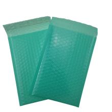 Embalagem de almofada de correio de bolha verde verde -verde