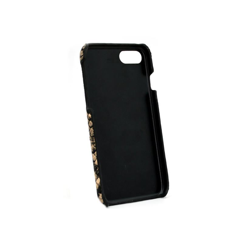 Titular de cartão de crédito de luxo Python Leather Phone Case