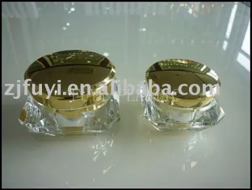 diamond acrylic cosmetic cream bottle