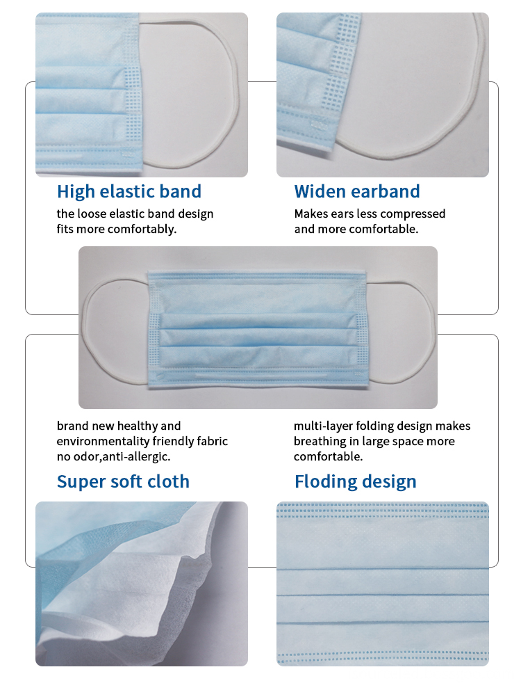 3 ply non woven disposable face mask