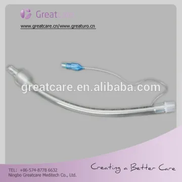 Reinforced endotracheal tube high volume low pressure cuffed or uncuffed