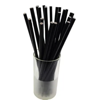 Customized Pattern Black and White Paper Straws