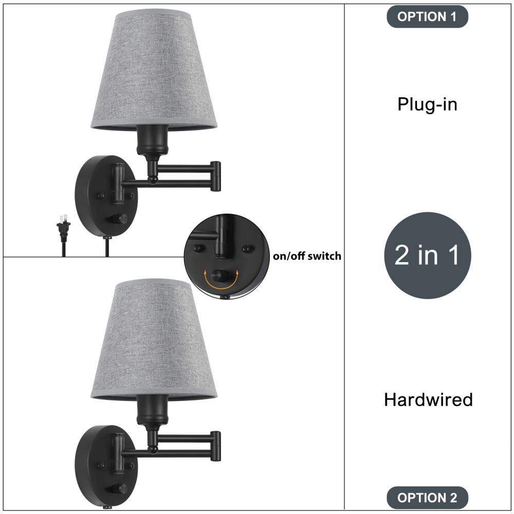 Plug In Wall Light Set Of 2