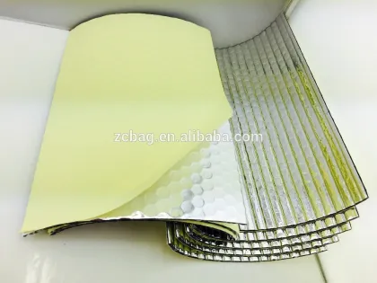 reflection backed adhesive strong glue aluminum foil air bubble insulation roll bubble foil insulation aluminum foil bubble wrap
