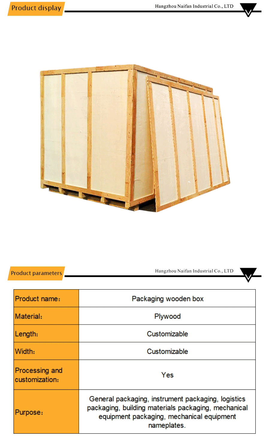 fumigation free plywood wooden cases