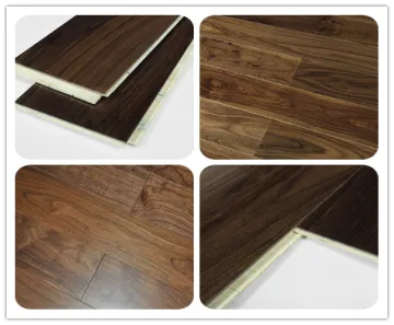 4-6 feet long 3 layer black walnut engineered wood flooring