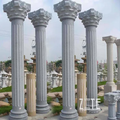 Fine Workmanship marble roman pillars