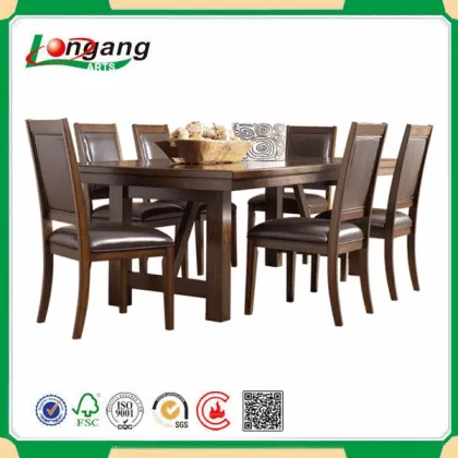 Wooden table combination of chair of mensal chair a table for four