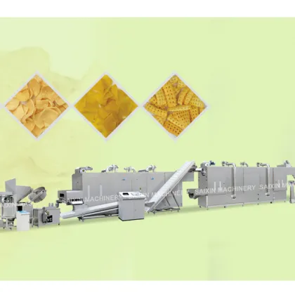 Bugles Onion Ring Snack Processing Line: 2D 3D Fried Snack Pellet Production Equipment