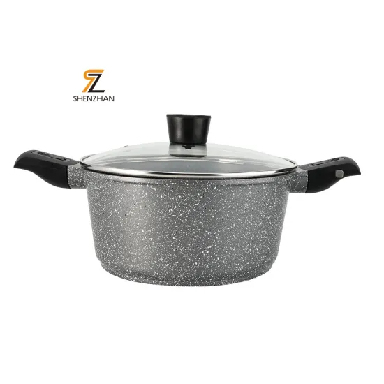 High-Quality Die-Cast Aluminum Soup Pots: Luxury Cooking Essentials with Detachable Handles