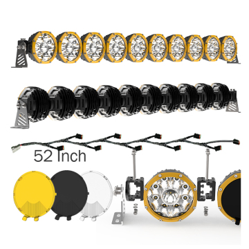 Offroad Truck Accessory: 52 Inch LED Light Bar for Can-Am Maverick X3 & Polaris UTV Roofs