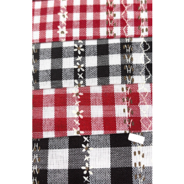 Printed Oxford Plaid Fabric