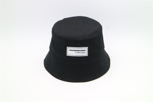 Cappello da pesca in poliestere nero 100% all&#39;ingrosso