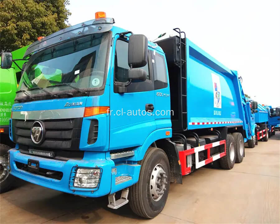 Foton 6x4 20cbm 15000liters Camion de déchets de chargeur arrière