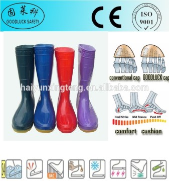 Anti-Skidding Men's PVC Working Gumboots PVC Safety Gumboots