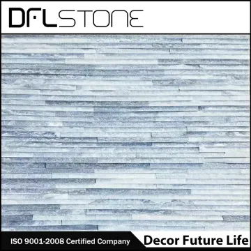 Grey Quartz Water Flow Natural Stone Paneling