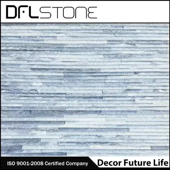 Grey Quartz Water Flow Natural Stone Paneling