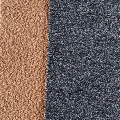 Knitted 100% polyester boulce fabric