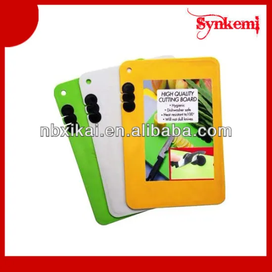 Plastic antibacterial cutting board set