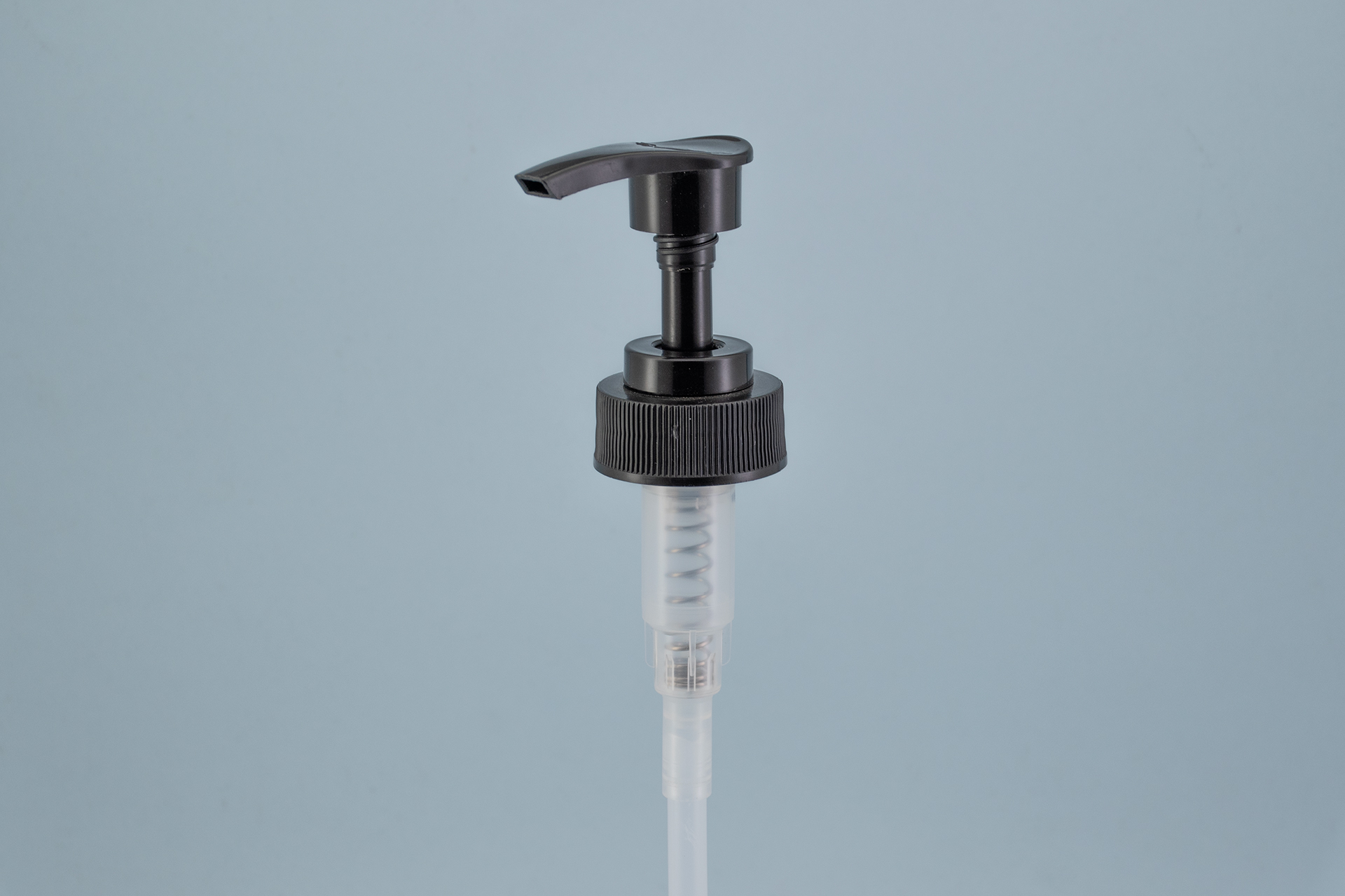 28/400 Black Ribbed Lotion Pump Dispenser For Liquid Soap And Body Wash