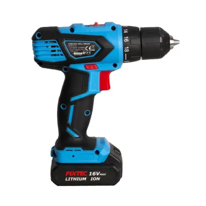 FIXTEC 2x2000mah Lithium-ion 16V Cordless Power Drills