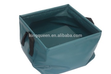 10L PVC Tarpaulin Square Foldable Bucket