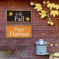 2 Pieces Thanksgiving Rustic Wood Sign