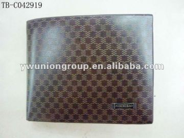 2012 hot sale man pu leather wallet