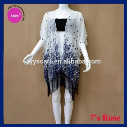 Hangzhou factory ladies fashion wholesale chiffon shawl