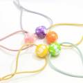 Colored Round Beads Elastic Hair Band Tie Women Girls Simple Fashion Hair Scrunchies Ponytail Holders Hair Accessories