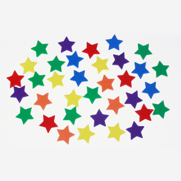 Mixed colors EVA foam star assortment