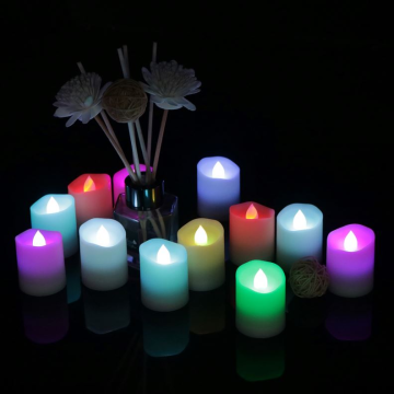 Warm white flashing led candle for party decoration