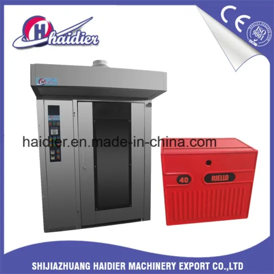 Gas Electric Cake Pizza Baking Toaster Rotary Oven with Riello Burner