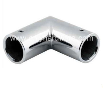 Stainless steel pipe joint hinge for shower door