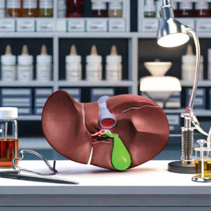 DARHMMY Natural Large Liver Anatomical Model for Medical Science