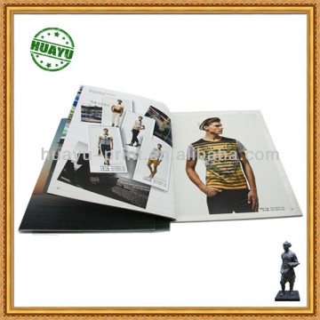 Men's fashion clothes catalog printing custom