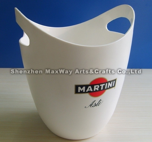 Milky Acrylic Ice Bucket for Party and other Celebrating Occasion