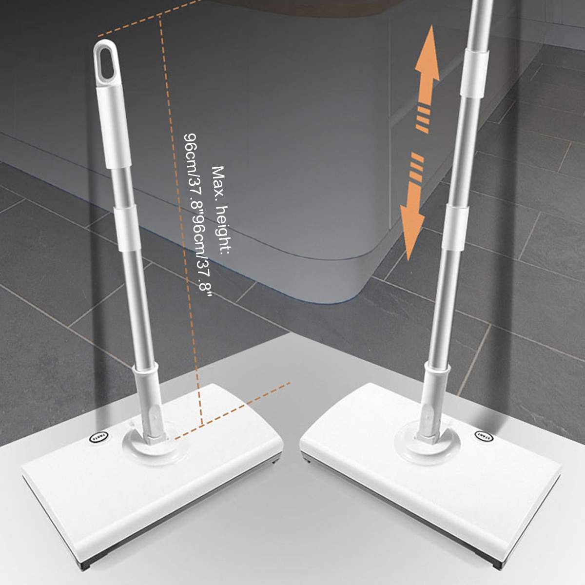 3IN1 Electric Mop Wireless USB Charging Floor-Cleaner Scrubber Brooms ...