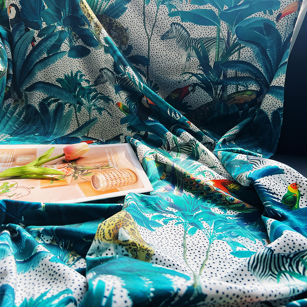 Velvet Digital Printed Fabric