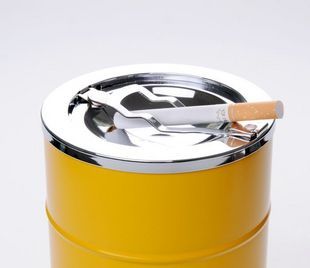 Metal Green Ashtray