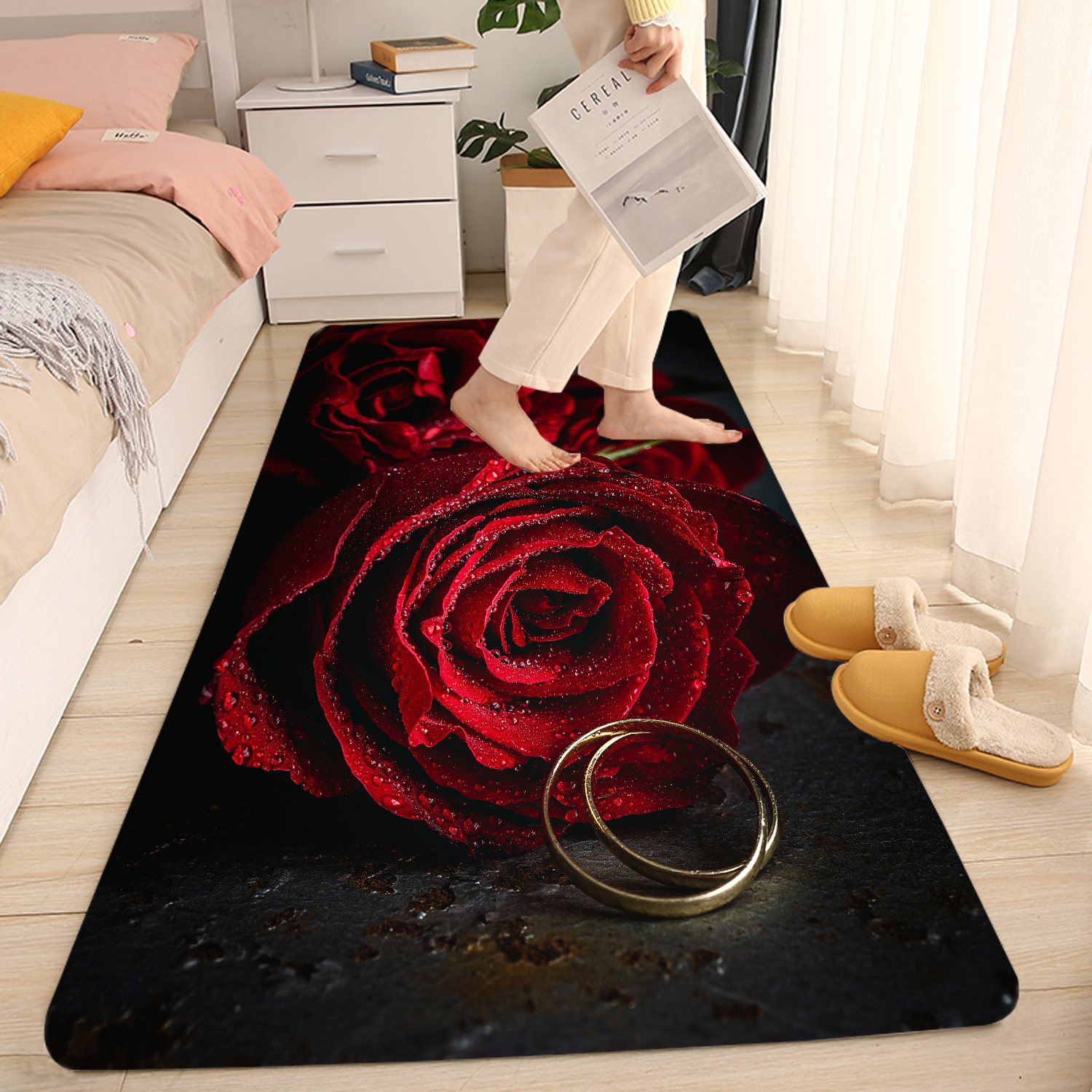 Household sponge high definition digital printed floor mat202403-02-06