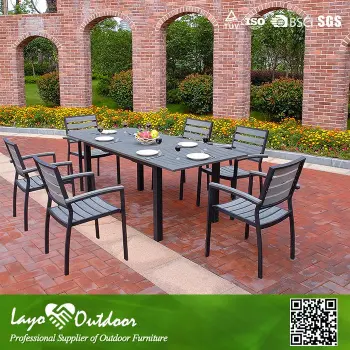 Nice Design Good Perform Outdoor Alum Tables And Chairs for Restaurant