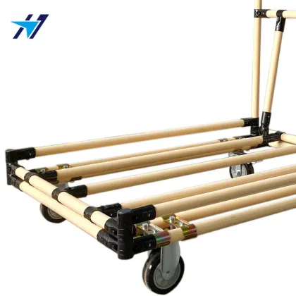 Workshop lean tube flatbed trolley