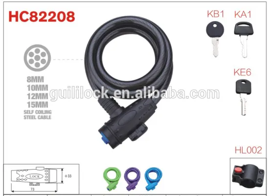 HC82208 safety cylinder coil anti-theft locks