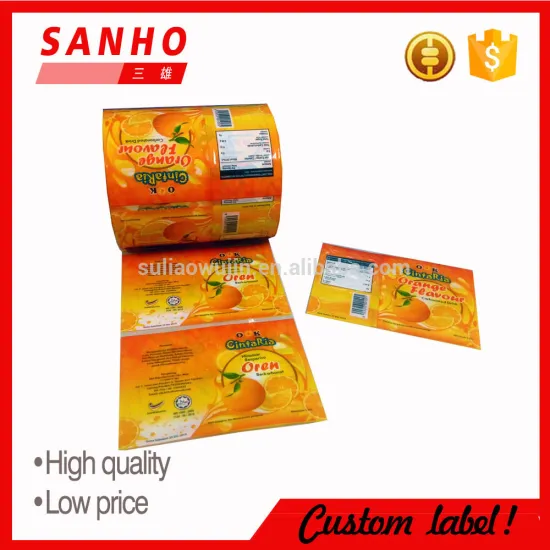 Sanxiong pvc shrink labels for juice
