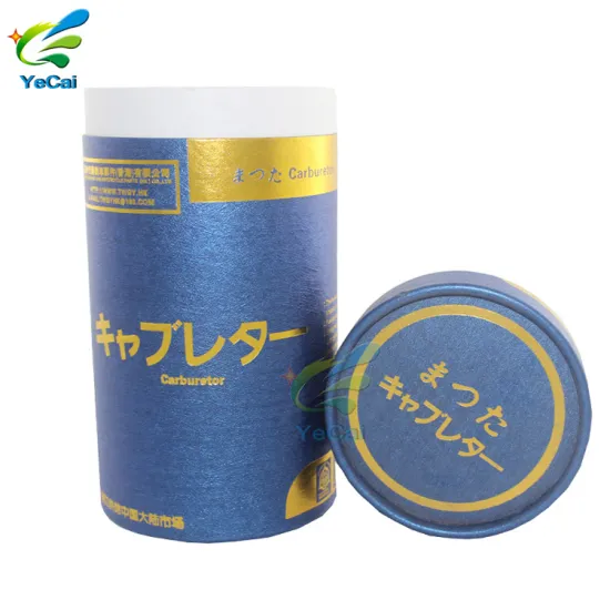 Factory wholesale OEM /ODM fancy waterproof sliver stamping paper tube packaging